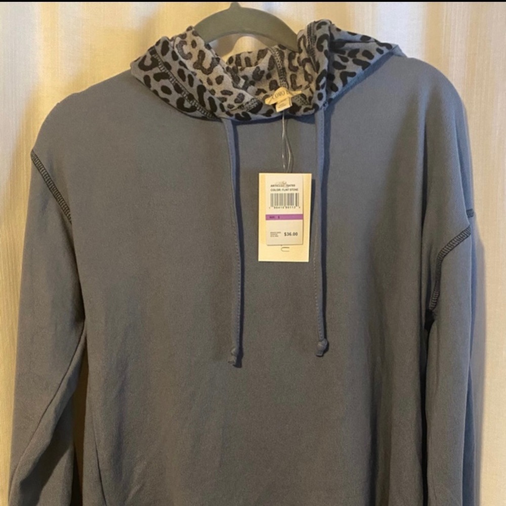 Comp Blu size S, womens super soft, long sleeve, thin hoodie